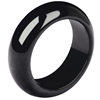 Authentic natural A-grade jadeite ink jade ring for men and women, ice jade ring, hand ornament, jade