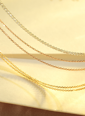 Fanci范琦珠宝18K金玫瑰金素链