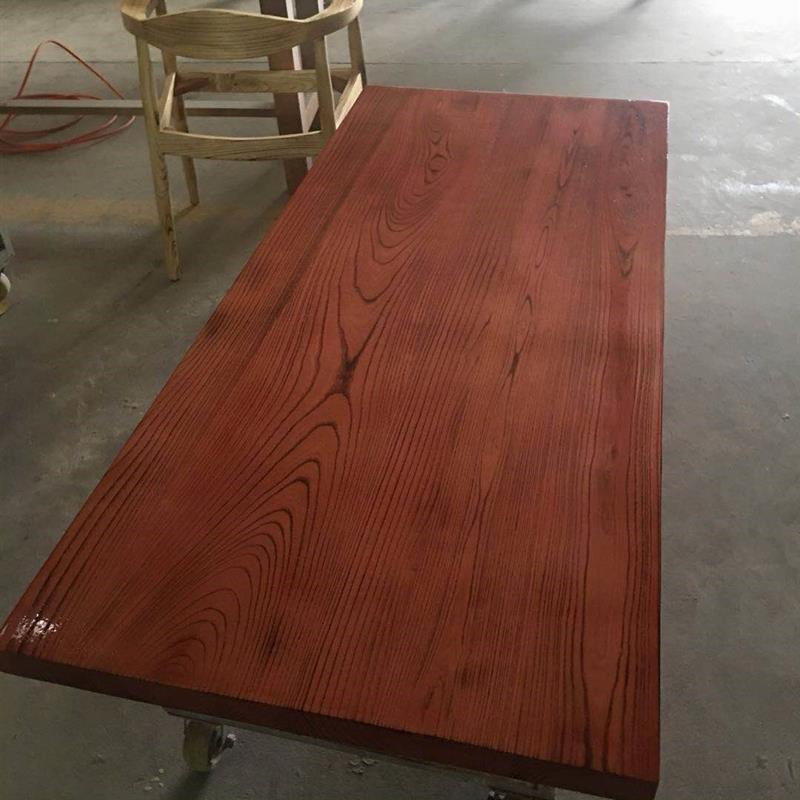 原木老榆木板实木大桌面板木板定制松木板大板隔板窗台板吧台面板 - 图1