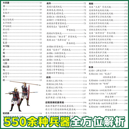 世界兵器全景图典大百科大开本美国史欧洲史世界历史和中国历史中外名人世界中国通史世界兵器现代枪械百科图典大全书大百科书籍 - 图1