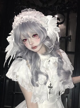 Lolita蕾丝蝴蝶结发带女cos头饰