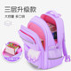 Elementary school girl's lightweight spine protector schoolbag large capacity
