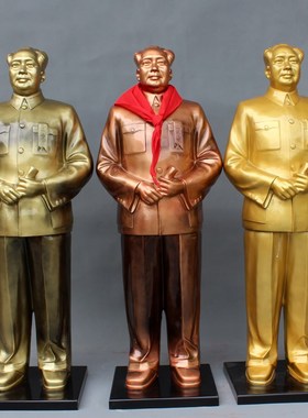 伟人全身挥手站像会议室大厅摆件