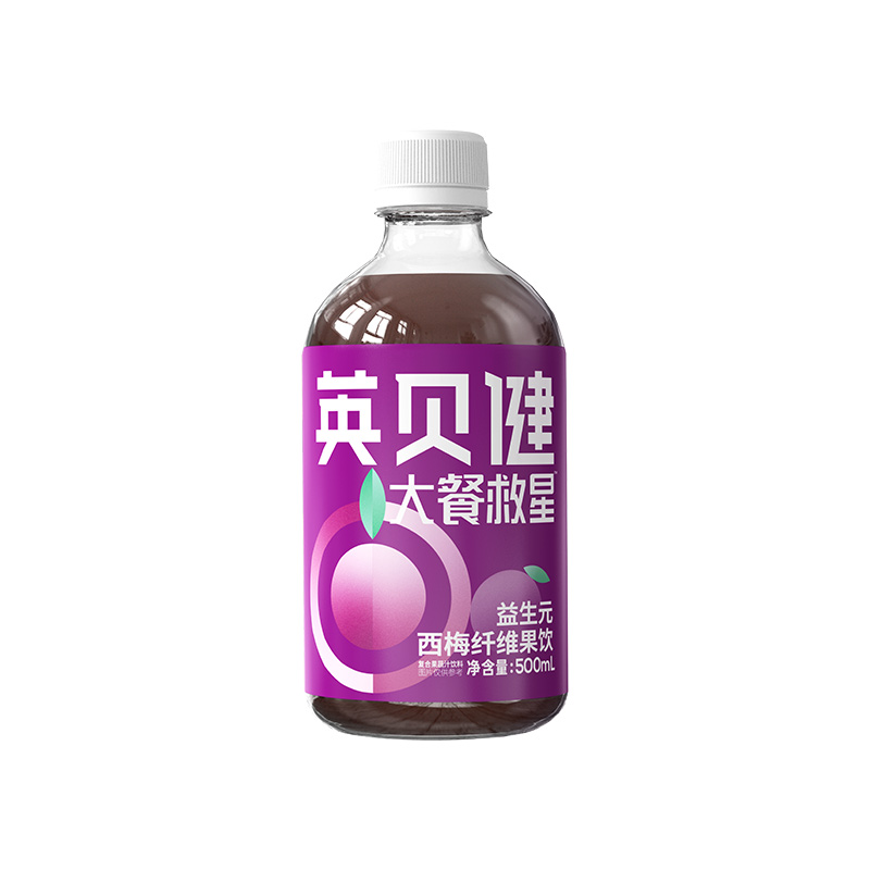 英贝健大餐救星益生元西梅汁500ml/瓶