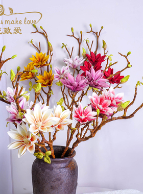 新款仿真玉兰花重瓣百合年宵花