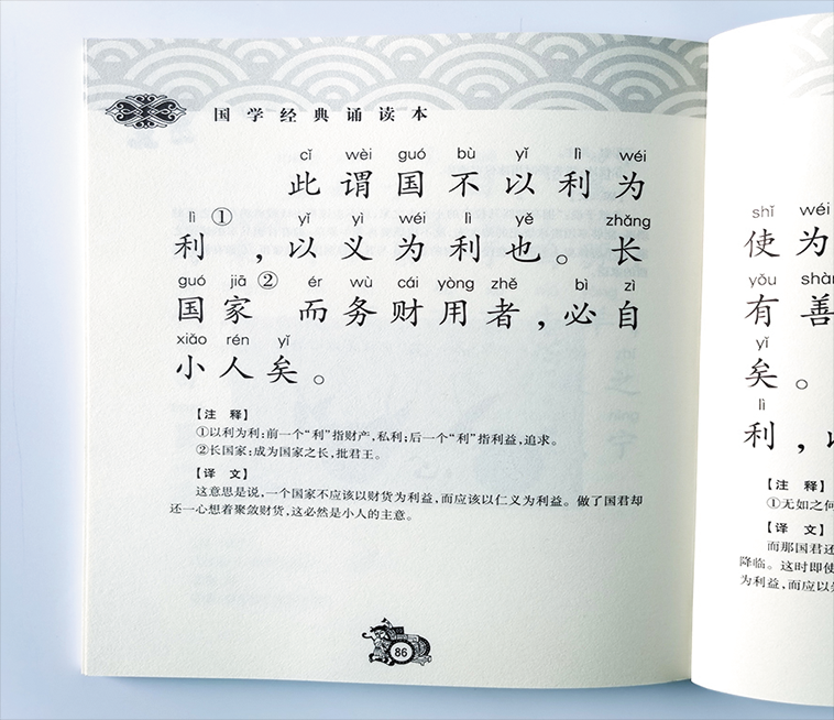 童国学经典诵读本全套11本 大字注音版 幼儿园小学拼音早教三字经弟子规千字文大学论语孝经笠翁对韵治家格言启蒙河南人民书籍 - 图2