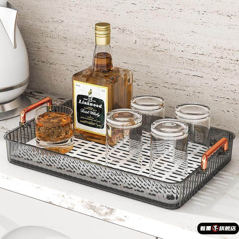 轻奢茶具托盘家用收纳置物架放杯架子倒挂水杯茶杯玻璃杯沥水杯架,淘宝优惠券,粉丝福利购,淘宝优惠卷