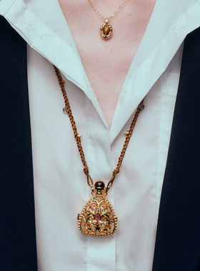 ATELIERSO 26SS 闻香水瓶项链（土）