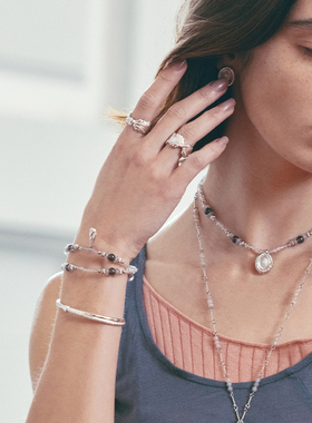 ATELIERSO25AW编织钉砂细手镯