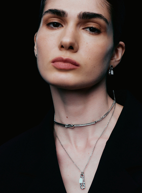 ATELIERSO 26SS纹理别针长项链