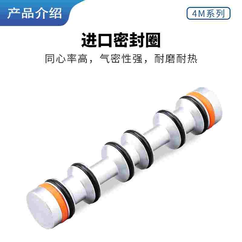 二位五通板式电磁阀4M210-08/4M310-10气动贴面蝶阀气缸换向阀24V - 图2