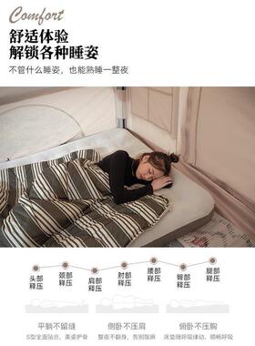 充气床垫户外单双人便携式气垫床垫单人家用充气垫懒人露营折叠床
