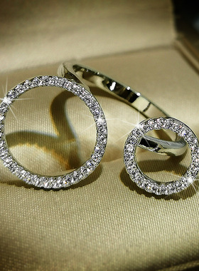 小众轻奢几何不对称拉链戒指2020时尚气质食指环女潮人