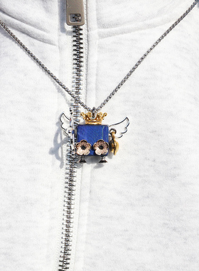 丘比特手工项链木小魔木质七夕