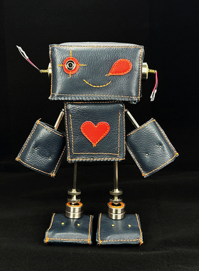 【皮大魔木大魔】工业风金属朋克手工机器人摆件装饰酒柜陈列摆件