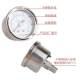 Shanghai Zhengbao Y-40BF stainless steel pressure gauge anti-corrosion, rust-resistant and high temperature steam pressure water pressure vacuum hydraulic pressure gauge