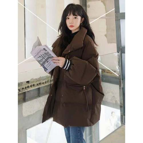 300斤大码女装宽松减龄百搭棉服上衣女胖mm加厚遮肉显瘦保暖外套 - 图0