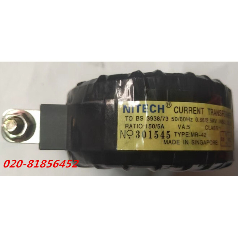 。零序电流互感器NITECH CURRENT TYPE MR-42 100/5A 100A CLASS: - 图3