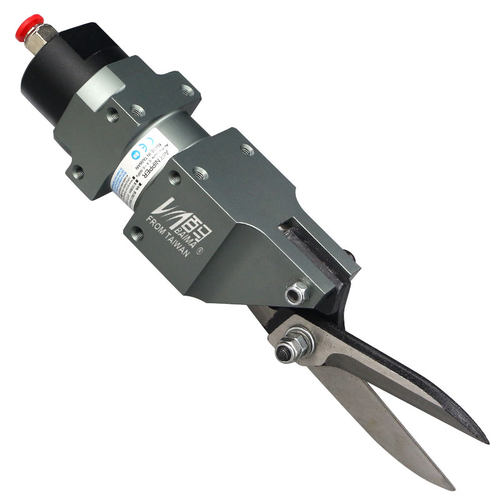 百马AM-10机械手自动化气剪100S错位刀片材剪 口罩布剪刀铜铁塑胶 - 图0