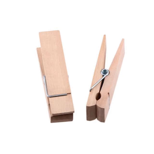 50pcs 2.5CM 3.5CM Mini Natural Wooden Clothes Photo Paper Pe-图0