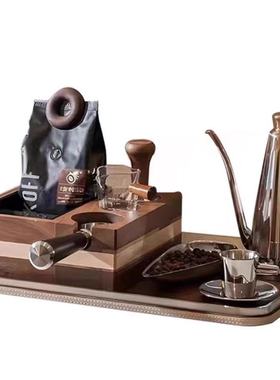 现代简约餐厅厨房水吧台咖啡主题咖啡机研磨器软装饰品样板间摆件