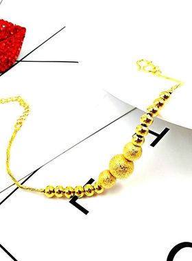 送戒指久不掉色越南沙金手