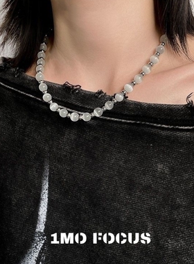 超A拼接猫眼石项链中性