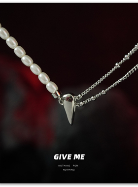 GM水滴珍珠锁骨链项链女