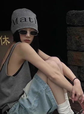 大媛家 复古小方窄框韩版潮男女墨镜网红同款港风个性太阳镜朋克