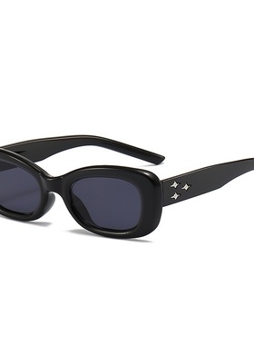 黑色圆脸墨镜太阳镜显瘦欧美