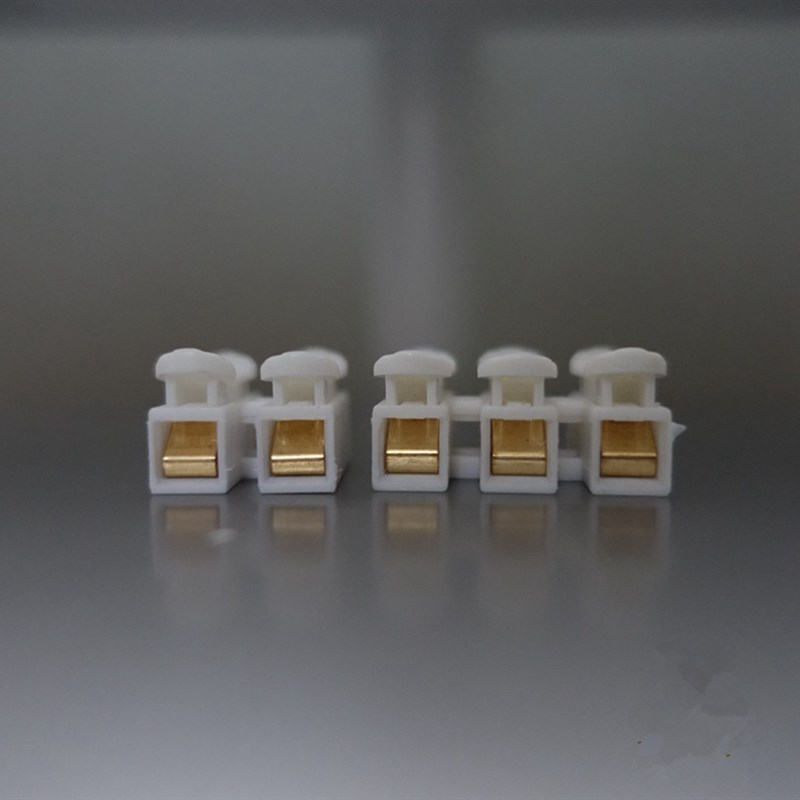 高档0只纯铜电柱连接器HCv2位按压式对接端子灯具接线线快速奢华 - 图2