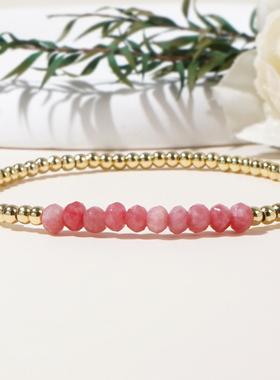 欧美风混彩珠手链女夏款