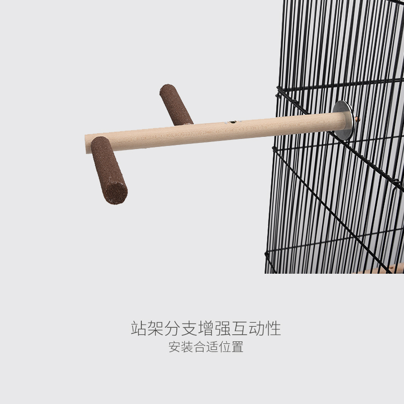 优嗖鹦鹉鸟磨砂棒磨爪磨嘴站架站棍单头螺丝固定架砂棒玩具棍树杈 - 图2