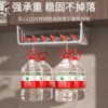 Kitchen rack under cabinet door hanging seasoning storage artifact no punching layered storage shelf hanging blue