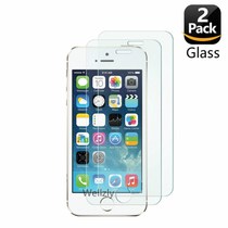 2 Pack Screen Protector For iPhone 5 5s Tempered Glass For i