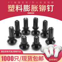 Buckle type nylon rivet R3R4 plastic fluffy rivet PC plate fixed button R3 5 press type submother button rivets