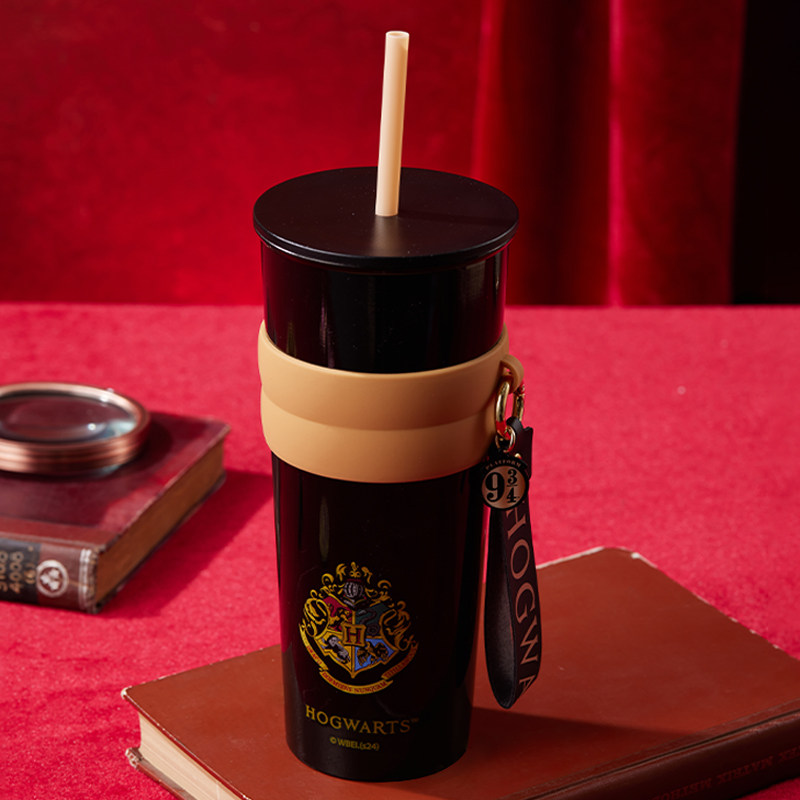 MINISO名创优品哈利波特霍格沃茨吸管钢杯800mL水杯大容量保温杯,淘宝优惠券,粉丝福利购,淘宝优惠卷