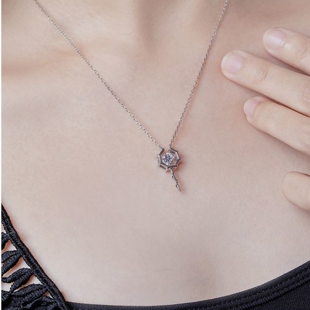 汐之新款纯银小众设计女权杖锁骨链 汐之首饰项链