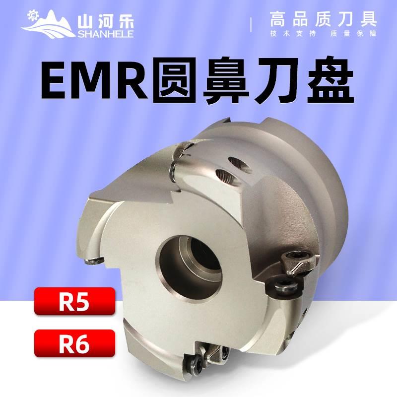 山河乐EMR W面铣刀盘 R5/1003 R6/1204 R8  圆鼻铣刀盘 数控CNC - 图1