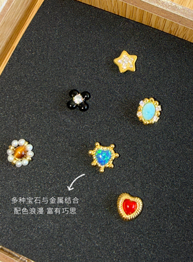 MARSEVEN 恬梦系列耳钉S925精致小巧原创设计耳饰组合2026新品