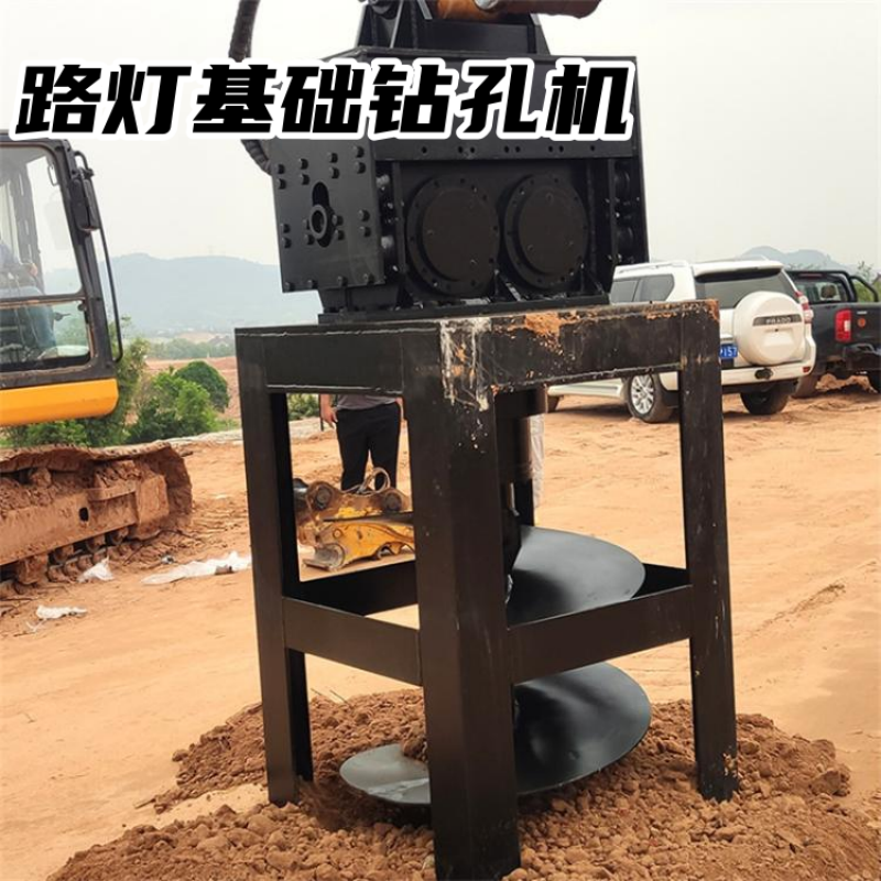 挖掘机方孔钻机路灯基础开孔正方形打桩机打地基液压方形螺旋钻机,淘宝优惠券,粉丝福利购,淘宝优惠卷