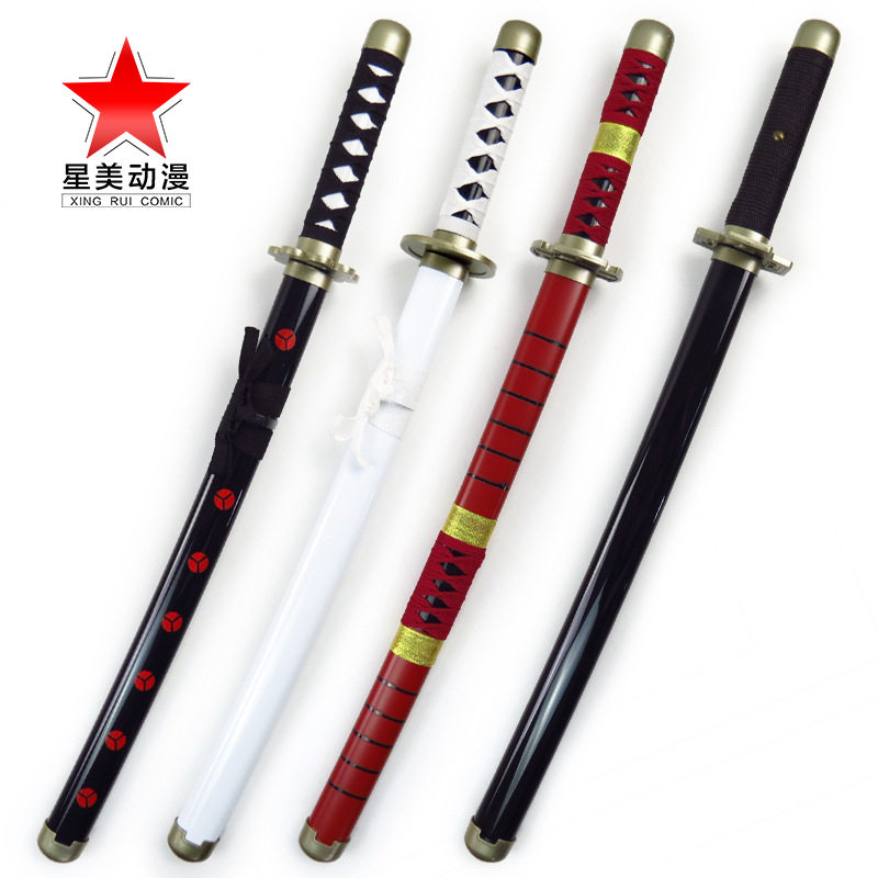 Pirate Knife King Zoro's three knives cos animation performance weapon props children's toys bamboo wooden knife