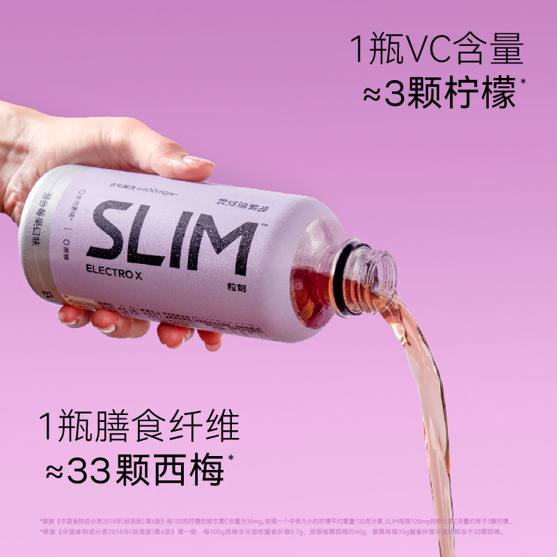 ELECTROX粒刻 小莓瓶SLIM电解质饮料含膳食纤维0蔗糖运动后饮品 - 图0