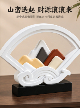 乔迁礼物中古风财源滚滚高级摆件