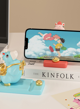 可爱小马手机支架摆件桌面装饰品