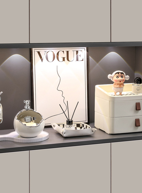 小熊钥匙收纳玄关摆件轻奢高档