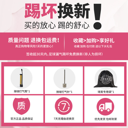 361排球中考5号学生专用软式儿童初中生小学生男女比赛训练气排球