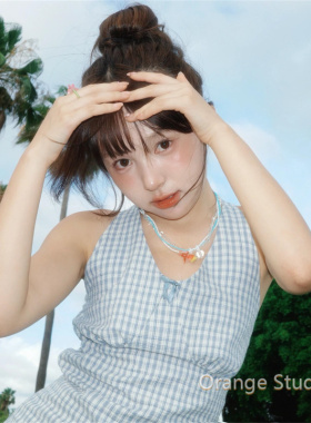 夏日海边度假风锦鲤串珠项链