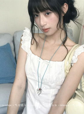 甜美镂空花朵爱心项链