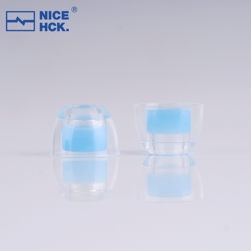 NICEHCK原道C04 淡蓝液态硅胶耳帽入耳式耳机耳塞套降噪隔音软套 - 图0